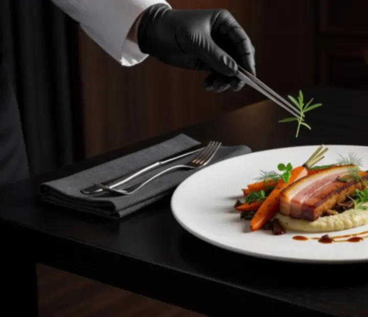 Szezonális chef ajánlat elegáns tálalásban, modern magyar fogás